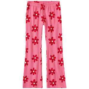 Mädchen Leggings in Ripp-Qualität PINK / ROT