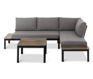 Flexible Lounge-Ecke mit Duraboard®-Tischplatten