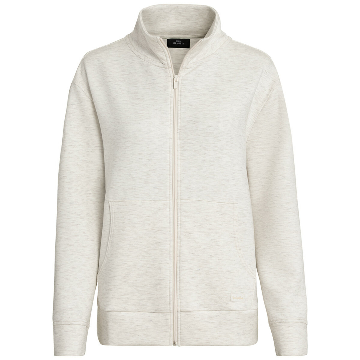 Bild 1 von Damen Sweatjacke mit Stehkragen CREMEWEISS