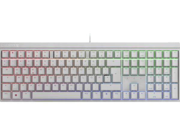 Bild 1 von CHERRY MX 2.0S RGB, Gaming Tastatur, Mechanisch, Cherry Silent Red, kabelgebunden, Weiß, Weiß