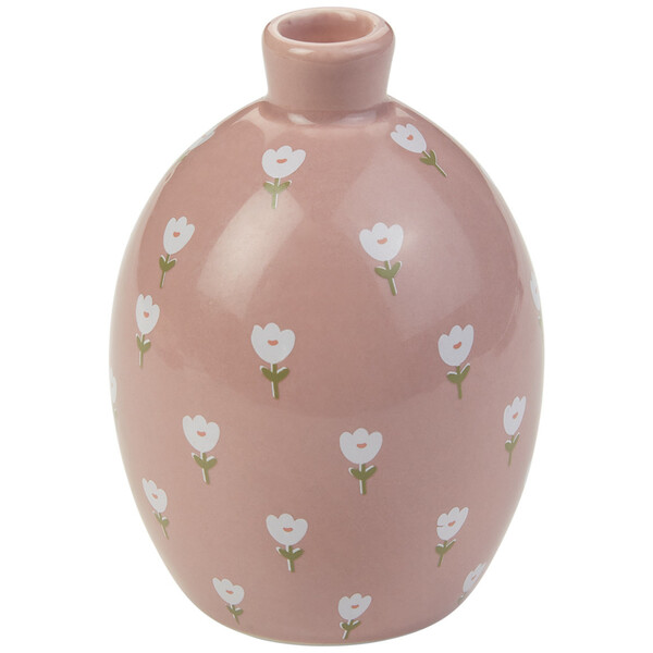 Bild 1 von Kleine Vase mit Blumenmuster ROSA