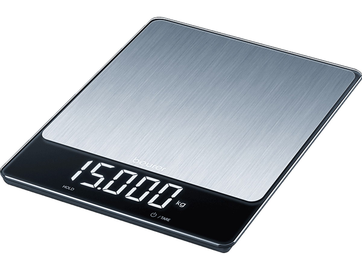 Bild 1 von BEURER 703.12 KS 34 XL Küchenwaage (Max. Tragkraft: 15 kg, Schwarz/Silber