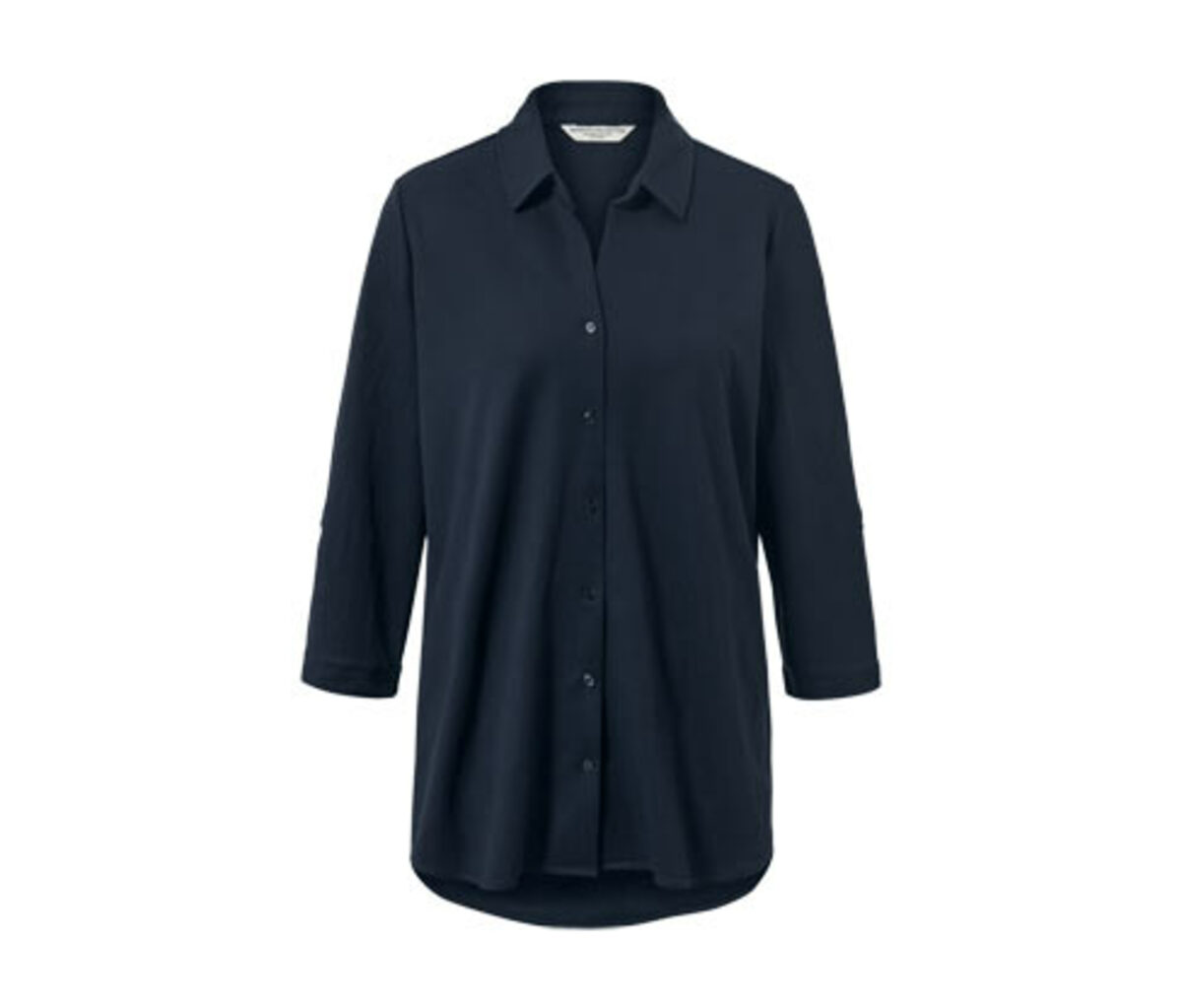 Bild 1 von Piqué-Jerseybluse, dunkelblau