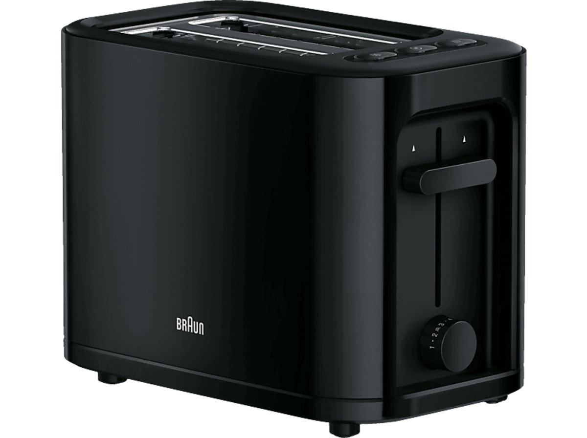 Bild 1 von BRAUN PurEase HT 3010 BK Toaster Schwarz (1000 Watt, Schlitze: 2), Schwarz