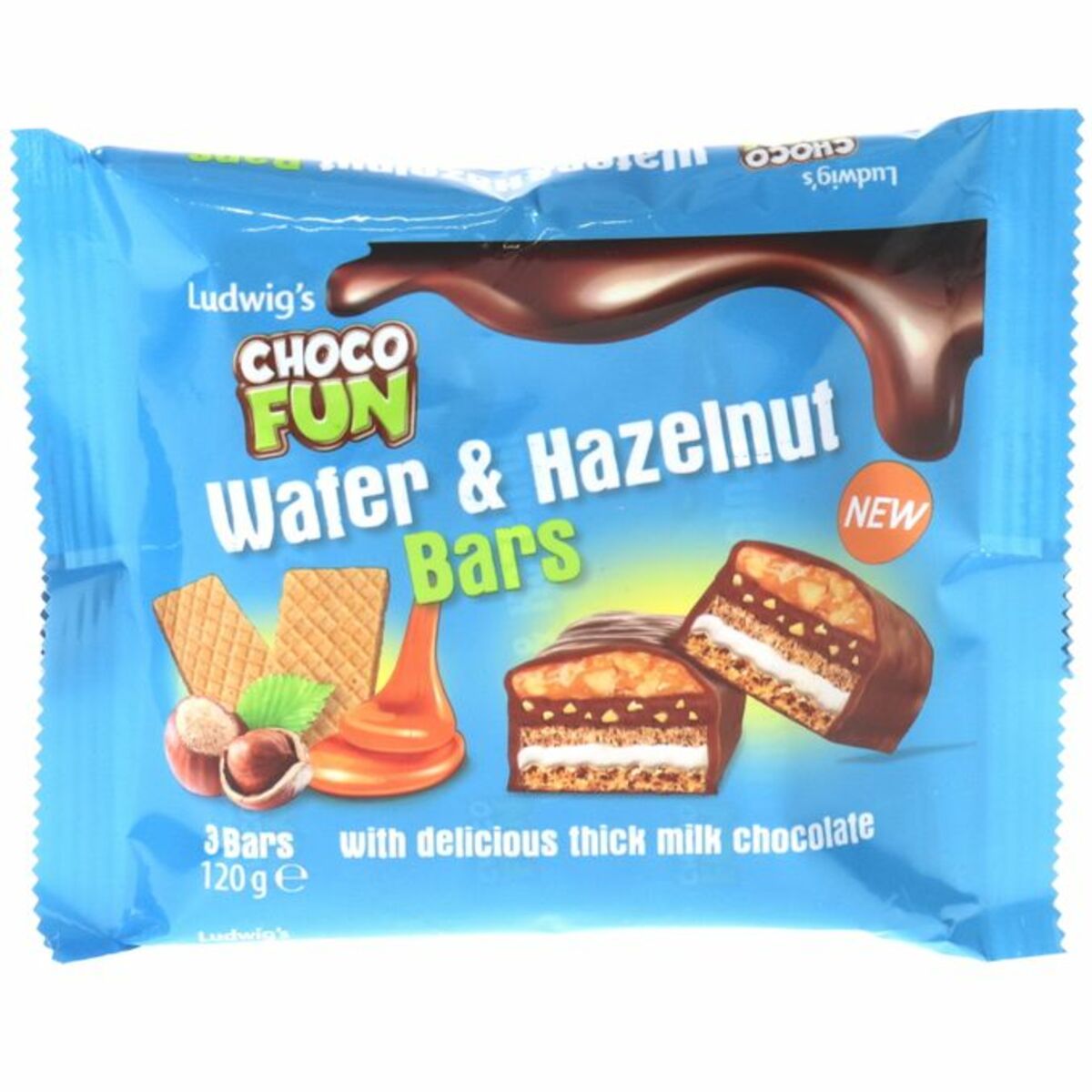 Bild 1 von Ludwig's Schokoriegel mit Karamell & Haselnuss
