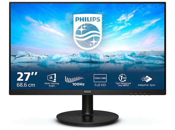 Bild 1 von PHILIPS 271V8LAB 27 Zoll Full-HD Monitor (4 ms Reaktionszeit, 100 Hz), Schwarz