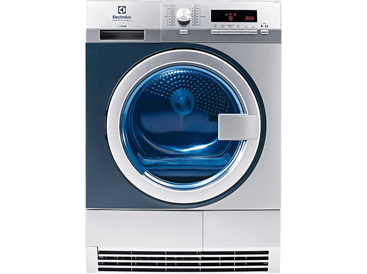 Bild 1 von ELECTROLUX PROFESSIONAL myPro TE1120HP Gewerbetrockner (8 kg, Silber/Blau), Silber/Blau
