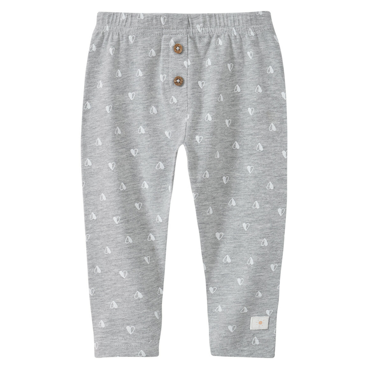 Bild 1 von Baby Leggings mit Herzchen allover HELLGRAU