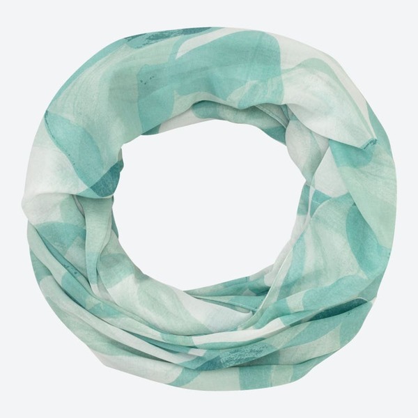 Bild 1 von Damen-Loop-Schal mit schickem Muster ,Turquoise
