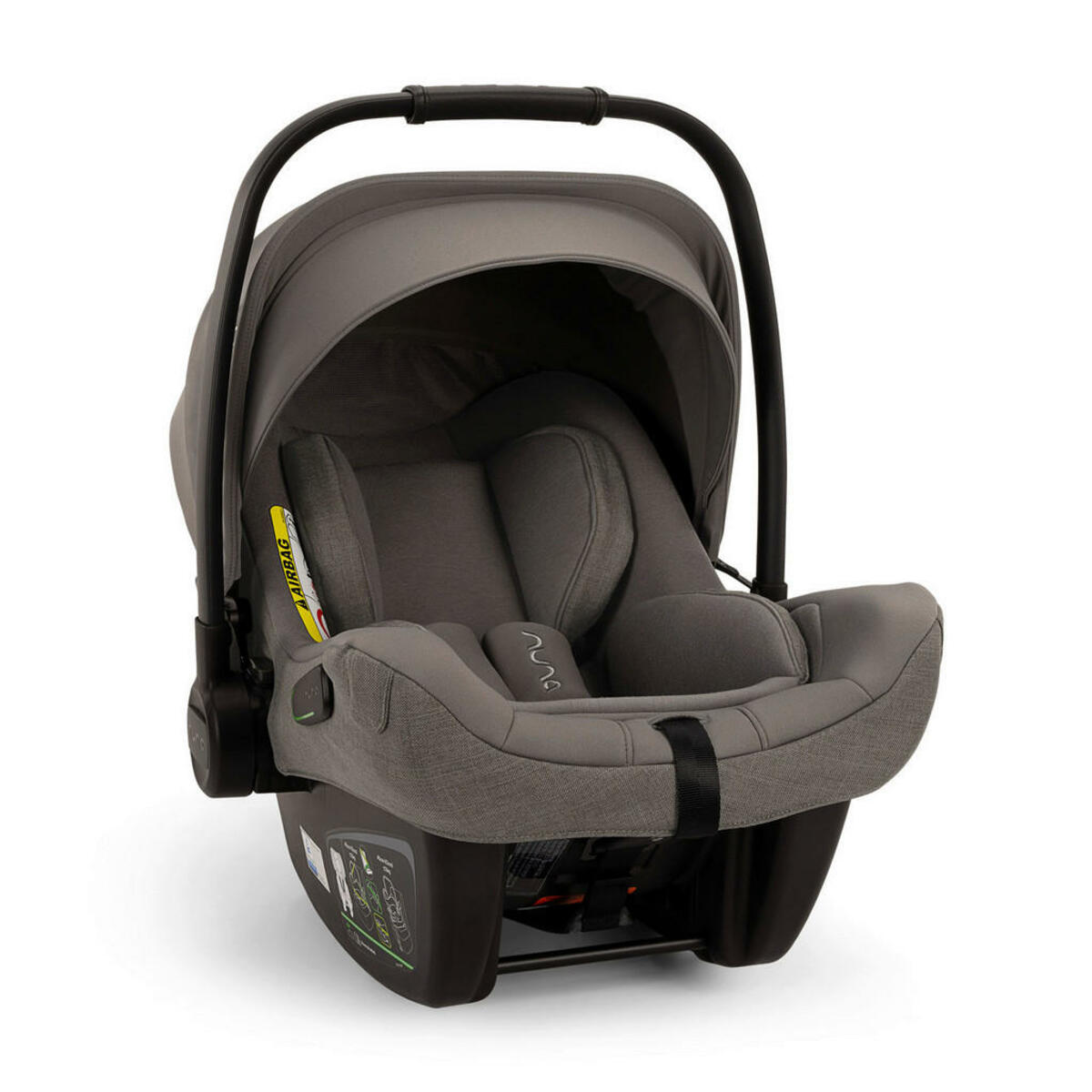 Bild 1 von Nuna Babyschale Pipa Next, Grau, Textil, 45x35x60 cm, ECE R 129 i-Size, abnehmbarer und waschbarer Bezug, ergonomischer Tragebügel, Flugzeugzulassung, Gurtlängenverstellung, höhenverstellbare Kopf