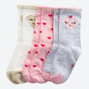 Kinder-Mädchen-Socken, 3er-Pack ,Multicolored