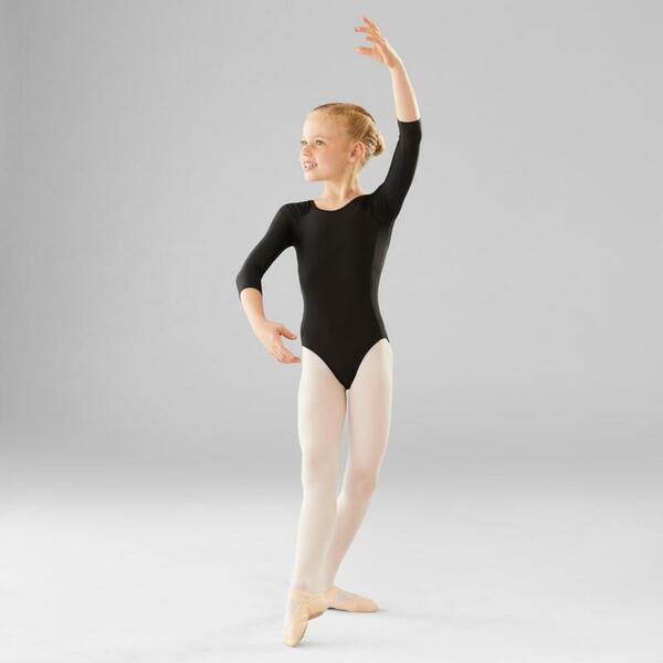 Bild 1 von Tanzbody Ballett langarm M&auml;dchen schwarz
