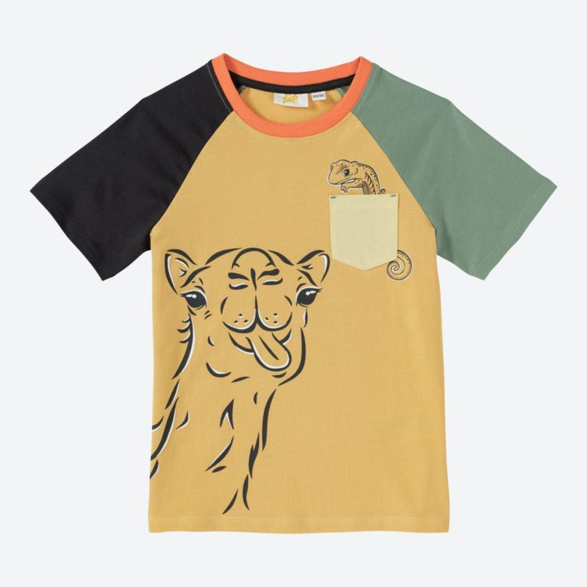 Bild 1 von Jungen-T-Shirt mit Kontrast-Ärmeln ,Yellow