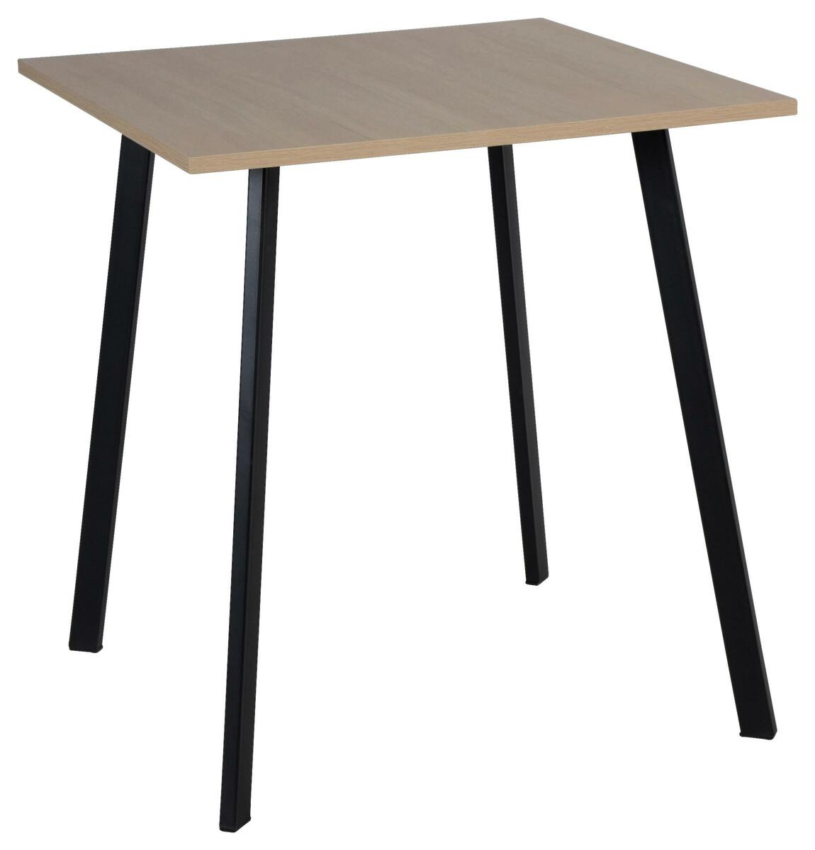 Bild 1 von Esstisch Emil in Schwarz/Eichefarben, Schwarz, Eichefarben