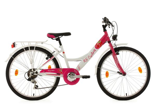 Bild 1 von KINDERFAHRRAD 24' Cherry Heart RH 36cm, Rosa, Weiß