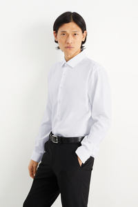 C&A Businesshemd-Slim Fit-Cutaway-bügelleicht, Weiß, Größe: S