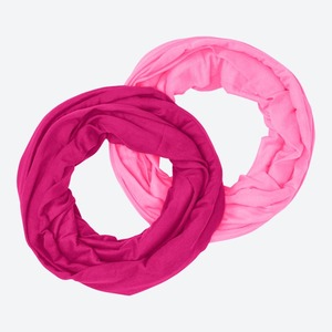 Damen-Loop-Schal, 2er-Pack, ca. 170x50cm ,Pink