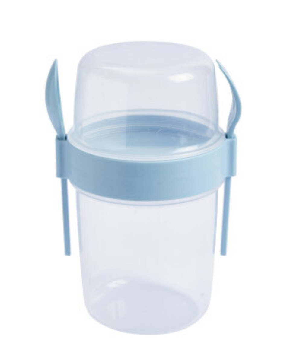 Bild 1 von Lunch-Topf mit Besteck
       
      ca. 700 ml
     
      blau