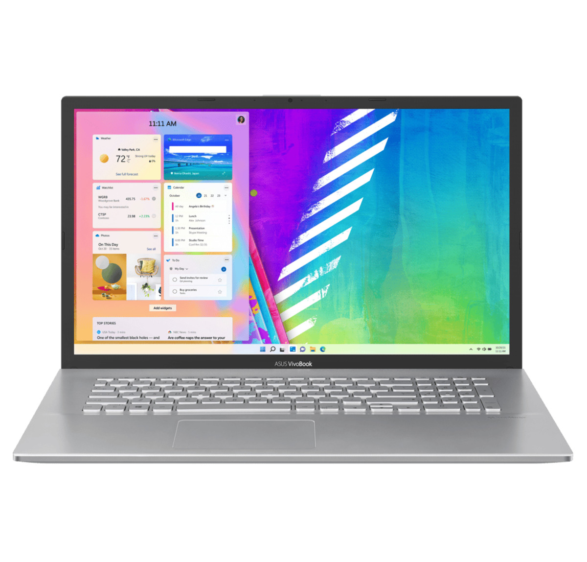 Bild 1 von Vivobook 17 F712EA-AU668W transparent silver, Intel Pentium 7505, 12GB, 512GB SSD Notebook