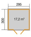 Bild 2 von Weka Gartenhaus 219 Gr. 3, ca. B319/H218/T334 cm