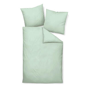 Janine Bettwäsche Giacomo, Jadegrün, Textil, Uni, 240x220 cm, Textiles Vertrauen - Oeko-Tex®, bügelfrei, pflegeleicht, atmungsaktiv, hautfreundlich, schadstoffgeprüft, 100% feinster Baumwollsati