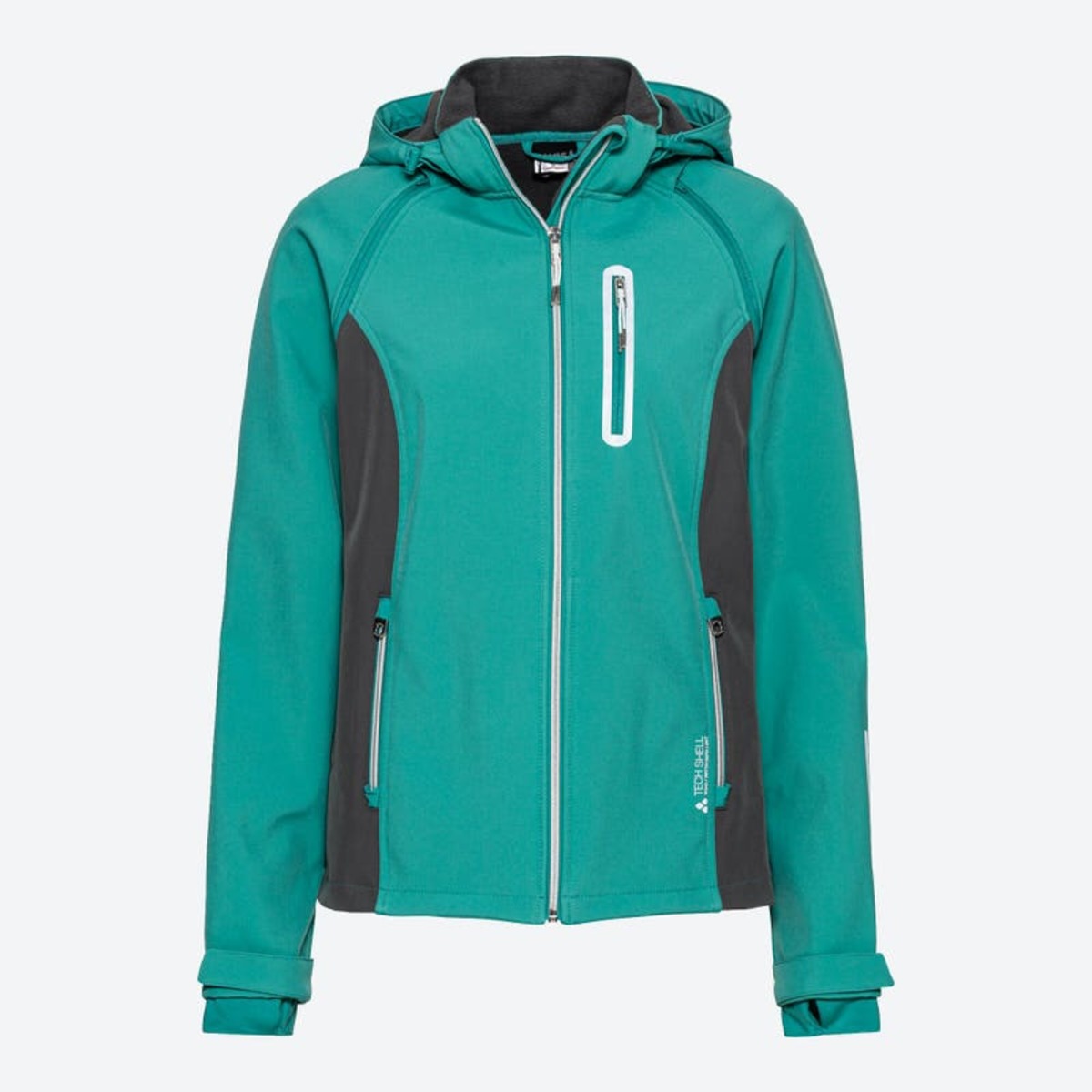 Bild 1 von Damen-Funktionsjacke mit Kapuze ,Turquoise