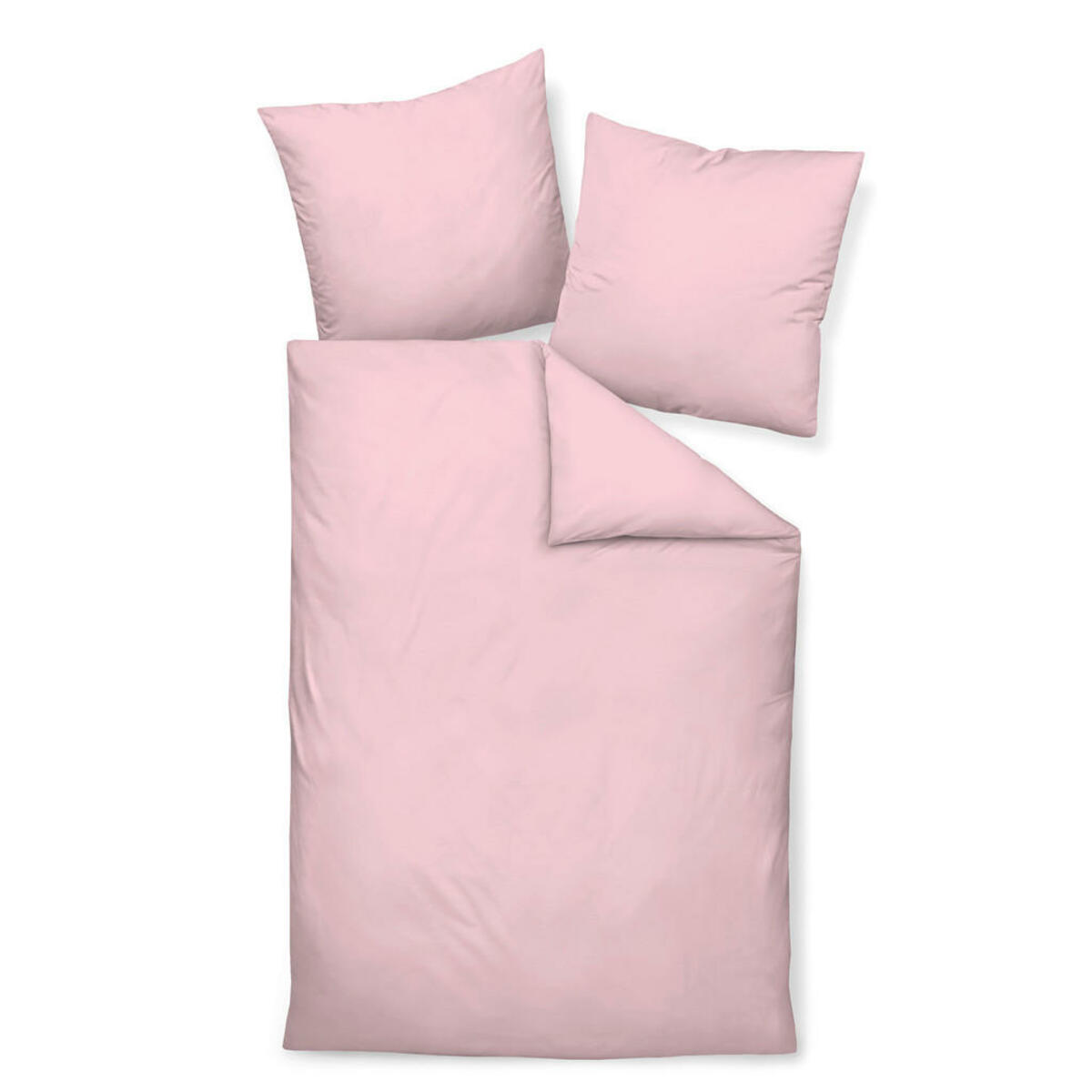 Bild 1 von Janine Bettwäsche Giacomo, Hellrosa, Textil, Uni, 200x220 cm, Textiles Vertrauen - Oeko-Tex®, bügelfrei, pflegeleicht, atmungsaktiv, hautfreundlich, schadstoffgeprüft, 100% feinster Baumwollsatin