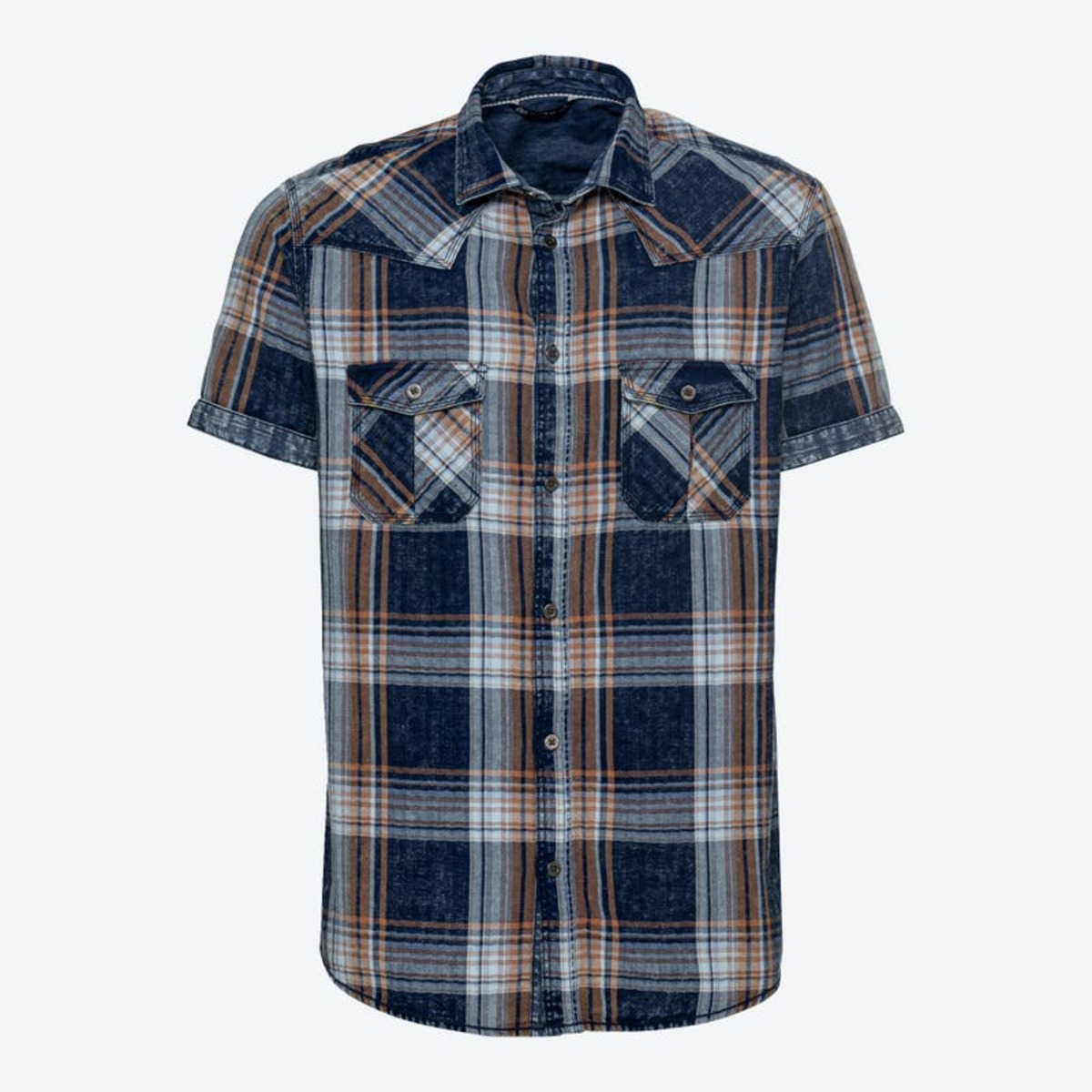 Bild 1 von Herren-Hemd mit 2 Brusttaschen ,Blue