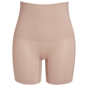 Damen Shapewear-Radler mit hoher Taille BEIGE