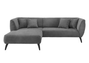 Wohnlandschaft Colori Grau Cord, Grau