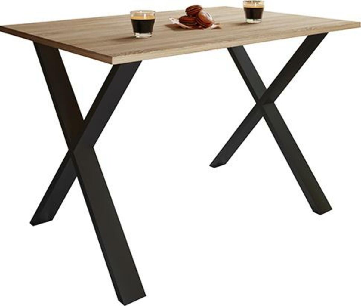 Bild 1 von Esstisch ''Xona'', in Schwarz/Sonoma Eiche, Schwarz, Sonoma Eiche