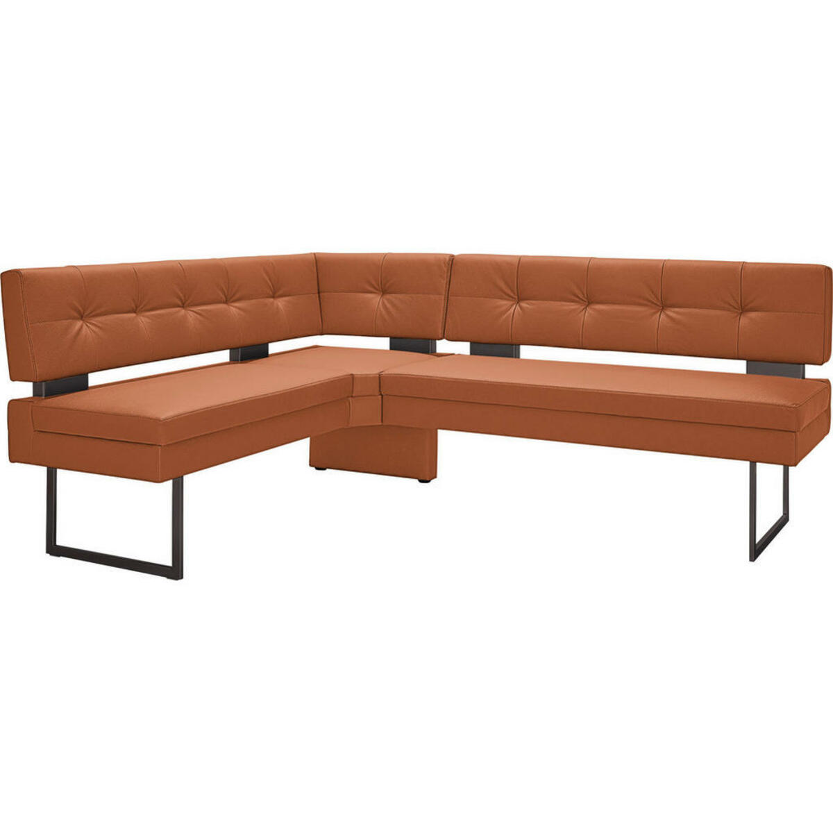 Bild 1 von Dieter Knoll Eckbank, Braun, Orange, Metall, Textil, 3-4-Sitzer, L-Form, 200x158 cm, Emas, Dgm, Lederauswahl, Stoffauswahl, Typenauswahl, planbar, Truhe im Sitz, mit Rückenlehne, Esszimmer, Bänke,