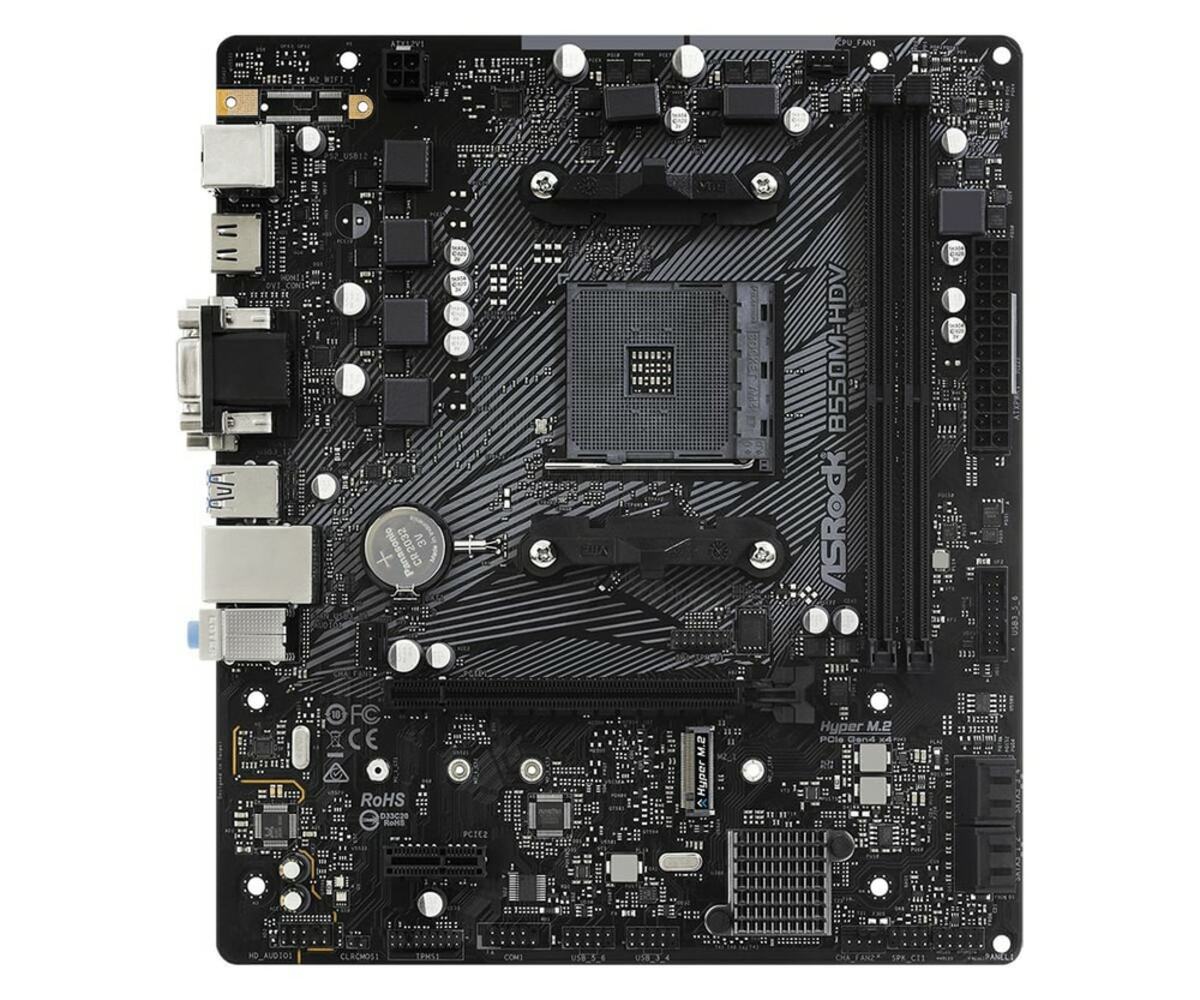 Bild 1 von B550M-HDV, DDR4, AM4, micro ATX Mainboard
