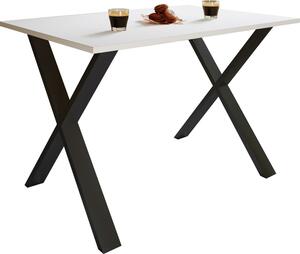 Esstisch ''Xona'', in Schwarz/Weiß, Schwarz, Weiß