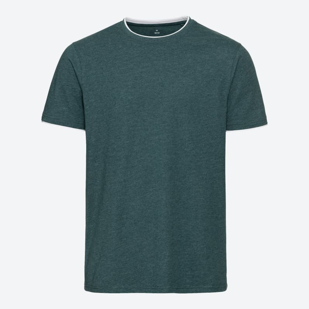 Bild 1 von Herren-T-Shirt in Melange-Optik ,Dark-green
