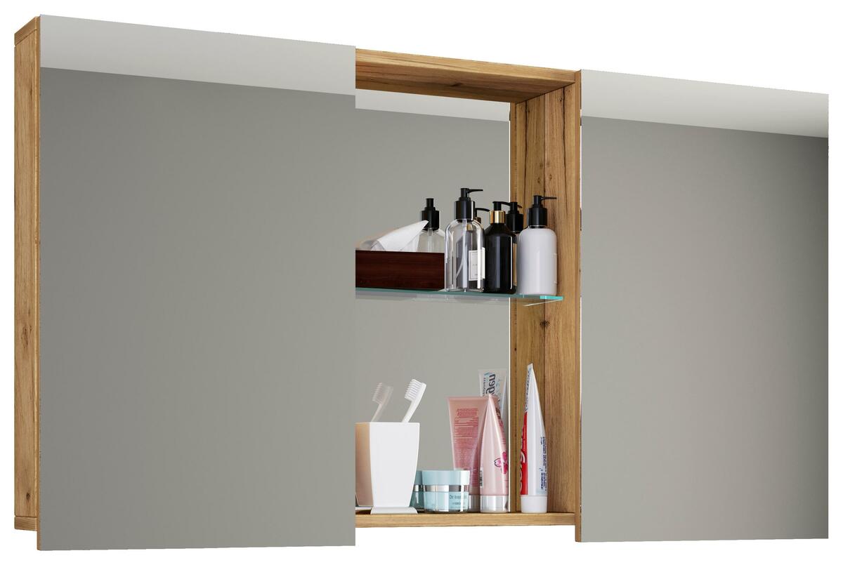 Bild 1 von Spiegelschrank ''Budasi'', in Honigeiche, Honigeiche