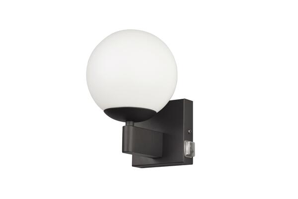 Bild 1 von Wandleuchte Kula Schwarz max. 10 Watt Wandlampe, Schwarz, Weiß