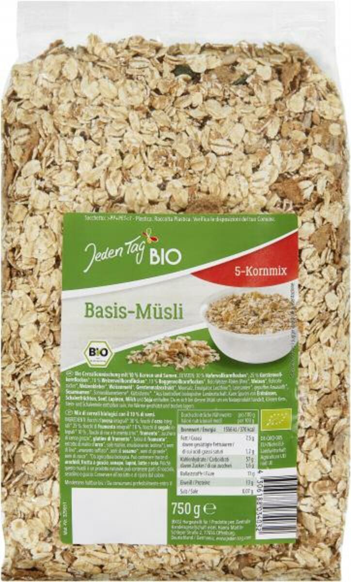 Bild 1 von Jeden Tag Bio Basis-Müsli 5-Kornmix