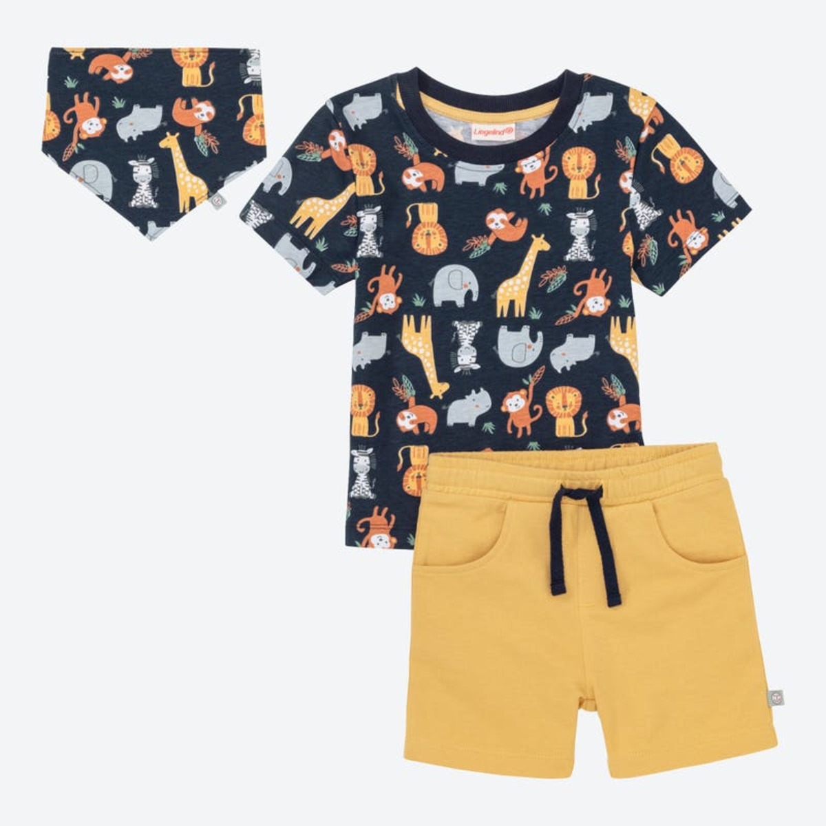 Bild 1 von Baby-Jungen-Set mit Halstuch, 3-teilig ,Dark-blue