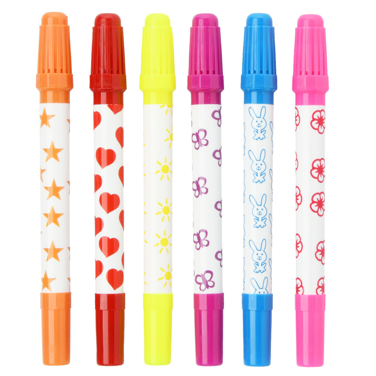 Bild 1 von 6 Stempel-Markierstifte im Set WEISS / BUNT