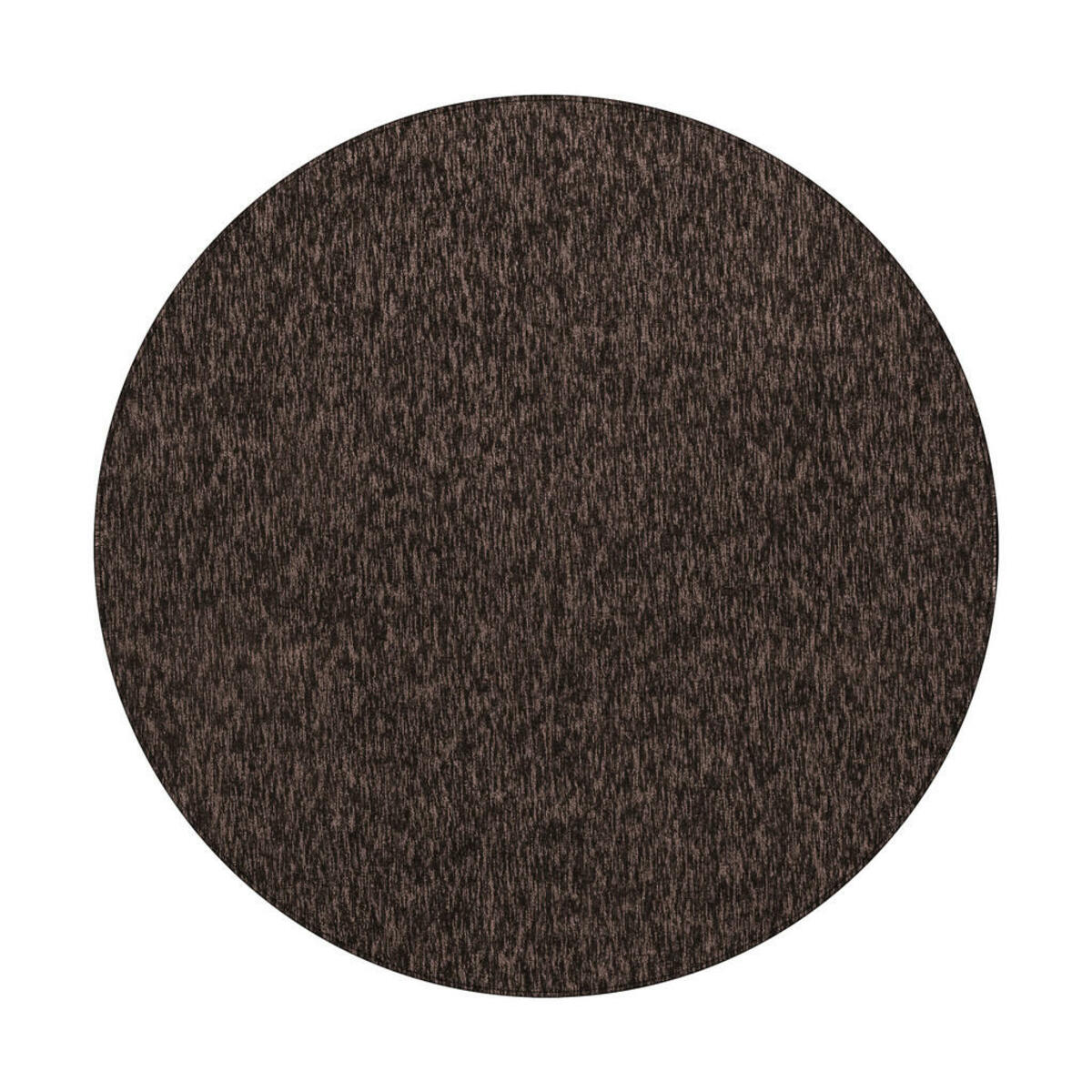 Bild 1 von Novel Flachwebeteppich Nizza, Braun, Textil, Uni, rund, Oeko-Tex® Standard 100, pflegeleicht, Teppiche & Böden, Teppiche, Runde Teppiche