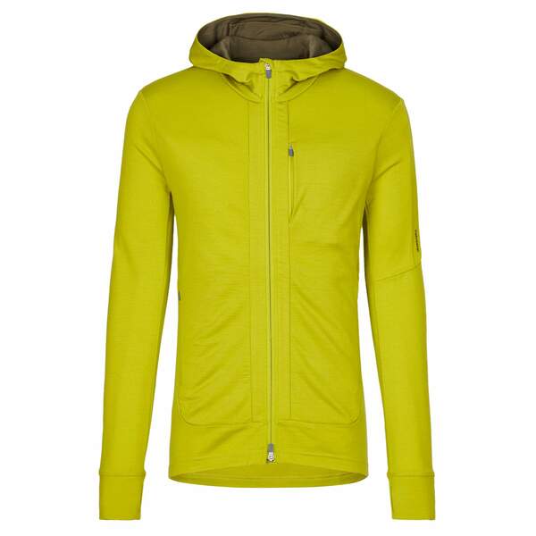 Bild 1 von Icebreaker
              
                Icebreaker M QUANTUM III LS ZIP HOOD Herren Wolljacke BIO LIME/LODEN/CB