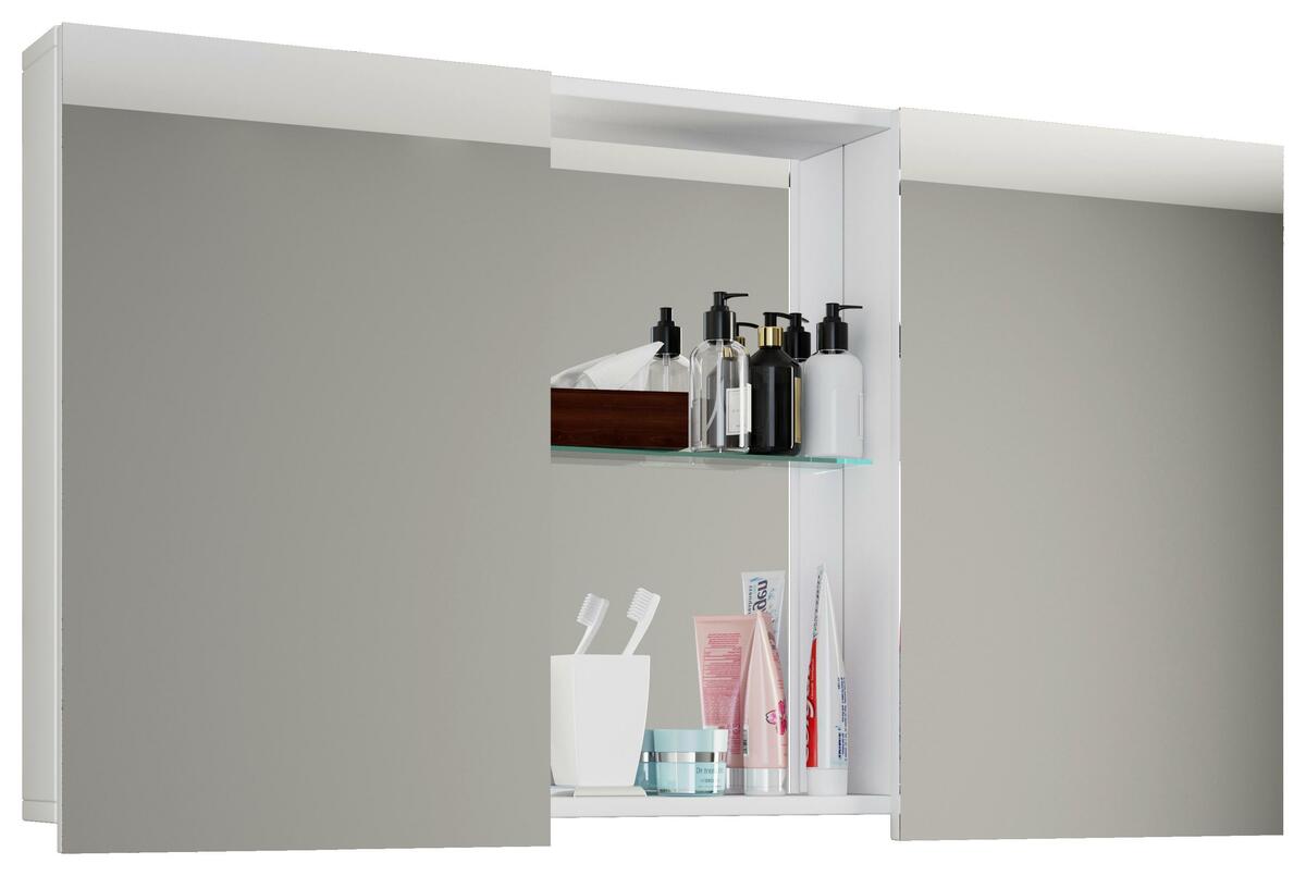 Bild 1 von Spiegelschrank ''Budasi'', in Weiß, Weiß