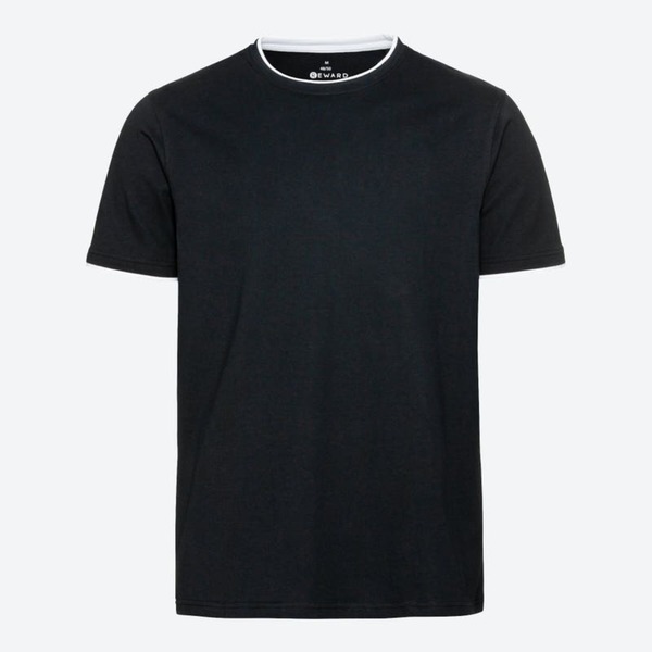 Bild 1 von Herren-T-Shirt aus reiner Baumwolle ,Black