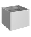 Bild 1 von Biohort Metall HochBeet 1x1, silber-metallic, ca. B102/H77/T102 cm