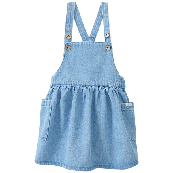 Bild 1 von Baby Latzkleid mit 2 Taschen HELLBLAU