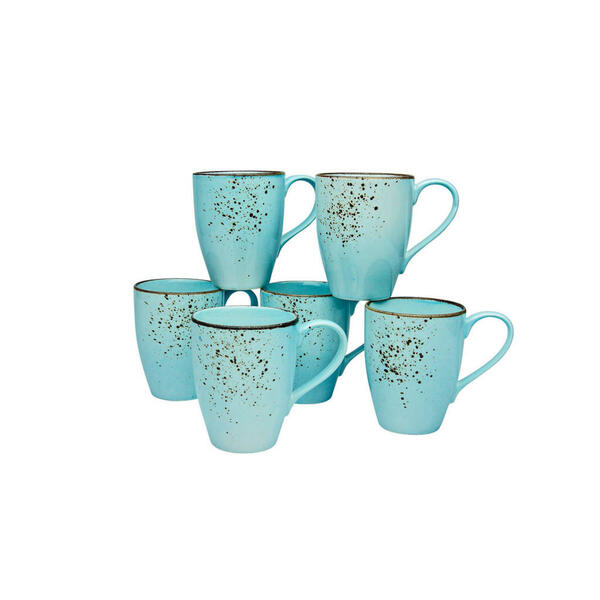 Bild 1 von Creatable Kaffeebecherset, Hellblau, Keramik, 6-teilig, 300 ml, Kaffee & Tee, Tassen, Kaffeetassen-Sets