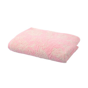 Handtuch mit floralem Muster ROSA / CREME