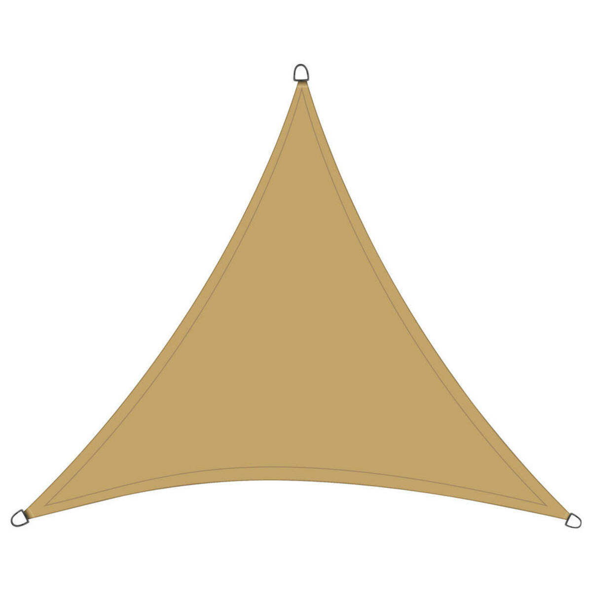 Bild 1 von Siena Garden Gartensonnensegel, Sand, Metall, Textil, 500x500x500 cm, Sonnen- & Sichtschutz, Sonnensegel