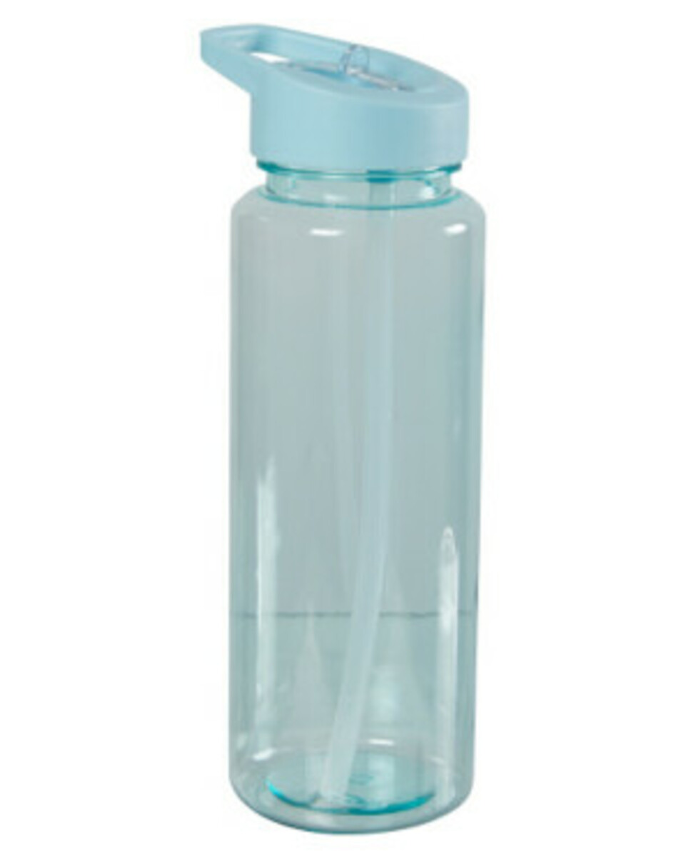Bild 1 von Trinkflasche mit Strohhalm
       
      verschiedene Designs, ca. 690 ml
     
      blau